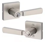 Kwikset Trafford Keyed Entry Door Lever Satin Nickel 97403-072. Fixed Price $38.99.