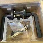 Kwikset 720TDL Trafford Passage Door Lever - Black. Fixed Price $22.00.
