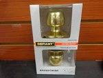 New Defiant Brandywine Keyed Entry Door Knob Polished Brass Finish 1008 974 328. Fixed Price $13.99.