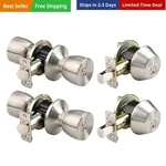 Bell Style Keyed Entry Door Knob And Single Cylinder Deadbolt Set, 2-PACK K.... Fixed Price $85.40.