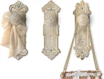 Shabby Chic Cast Iron Decorative Wall Mounted Hooks - Rustic White Door Knob. Fixed Price $33.59.