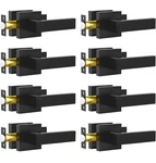 Passage Door Lever, 8 Pack Matte Black Interior Handles For Hallway New. Fixed Price $74.99.