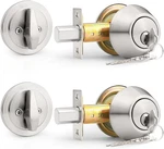 PROBRICO(2 Pack) Keyed Alike Single Cylinder Deadbolts Brushed Nickel (combo. Fixed Price $42.76.