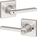 Kwikset Casey Interior Privacy Door Handle With Lock, 1 Pack, Satin Nickel. Fixed Price $28.95.