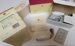 Baldwin Amelia Porcelain Passage Door Levers (2) Satin Nickel 3464 Closet Nib. Fixed Price $31.50.
