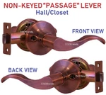 Constructor Prelude Passage Door Lock Lever Handle Orb Sn Pb Ab Ac Reversible. Fixed Price $17.98.