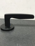 Emtek 505HERUS19 Hermes Non-turning Dummy Door Lever Set Flat Black. Fixed Price $99.99.