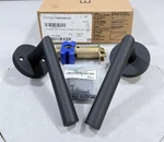 Emtek 5109US19 Stuttgart Right Handed Passage Door Lever Set In Flat Black. Fixed Price $98.80.