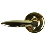 Weiser Galiano Dummy Polished Brass Door Knob Lever, Surface Mount #9WLA120-006. Fixed Price $9.99.