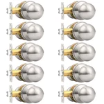 Probrico Round Brushed Nickel Passage Door Knobs Interior Handles For. Fixed Price $102.71.