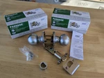 2 Pack Shield Security Ball Keyless Passage Door Knob Satin CHROME913870. Fixed Price $17.98.