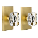 Hiemey Satin Brass Crystal Glass Dummy Door Knob Interior, Gold. Fixed Price $71.99.