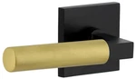 Viaggio Quadrato Rosette Passage Left Handed Door Knob Handle - Brass/black. Fixed Price $55.00.