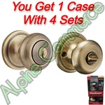 *4-SETS* Kwikset Juno 740J Keyed Entry Door Knob Signature Series 97402-735. Fixed Price $109.99.