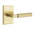 Emtek Hercules Right Handed Passage Door Lever Set Satin Brass 5112HECUS4RH. Fixed Price $80.55.