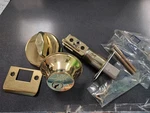 Weiser Locks 9470 Cylinder Deadlock With Keys Bright Brass. Fixed Price $40.00.