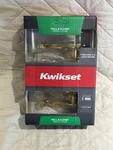 New Kwikset Hall & Closet Lever Polished Brass Handle 720LL 3 Cp Ships Free. Fixed Price $34.99.