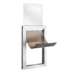 Pet Door, 13.27" X 20.04" Aluminum Frame With Lock And Flap System, Weatherproof. Fixed Price $99.14.