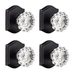 Clctk 4 Pack Glass Door Knobs Inactive Crystal Half-dummy Orb Finish. Fixed Price $98.98.
