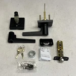 Kwikset Daylon Entry Levers Safe Lock Adjust Backset Matte Black 9SL60000-024. Fixed Price $26.88.