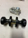 Kwikset Maven Matte Black Privacy Door Knob With Lock & Microban Protection. Fixed Price $26.28.
