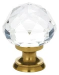 Emtek 86012 Diamond Glass 1-1/4 Inch Mushroom Cabinet Knob. Fixed Price $28.00.