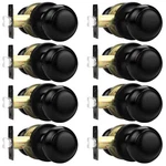 Probrico Flat Black Door Knobs 8 Pack Round. Fixed Price $89.99.