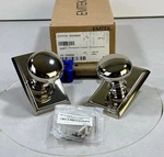Emtek 8121PUS14 Providence Door Knob Set With Rectangular Rose - Polished Nickel. Fixed Price $98.80.