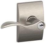 Schlage F51-ACC-CEN Accent Single Cylinder Keyed Entry Door Lever Nickel. Fixed Price $99.99.