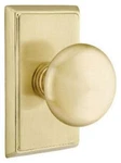 Emtek 8521P Providence Non-turning Two-sided Dummy Door Knob Set Brass. Fixed Price $152.00.