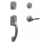 Schlage F60 Grw 619 Del Lh Greenwich Front Entry Handleset & Left. Fixed Price $58.99.