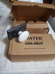 Ice White Emtek Assa Abloy Dummy Round Door Knob Square Rosette. Fixed Price $25.99.