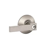 Schlage F51A-NBK-619 Northbrook Lever Keyed Entry Lock, Satin Nicke. Fixed Price $101.02.