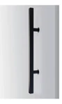 Pair (2) Of Emtek Square Bar Door Pull 24" Inside - Flat Black. Fixed Price $399.99.