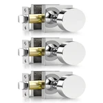 Gobrico Polished Chrome Passage Door Knobs Square ROSETTE3 Pack Heavy Duty. Fixed Price $106.83.