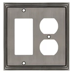 Nostalgic Warehouse Deco Electrical Outlet Switch Plate Cover Antique Pewter. Fixed Price $34.97.