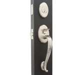 Baldwin 85335.150.FD Kit Estate Handleset W/ Egg Knob Satin Nickel Dummy. Fixed Price $110.00.