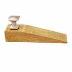 Wooden Door Wedge Solid Mango Satin Brass Knob Renovators Supply. Fixed Price $21.99.