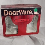 Doorware Inc Lever Locking Handle Kit Bright Chrome Nos Complete YF687. Fixed Price $19.99.