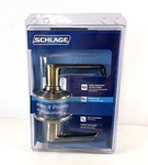 Schlage Flair Door Lever F40 609 Bed & Bath Antique Brass Finish. Fixed Price $20.00.