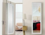 Wall Mounted Door Hanging Mirror Jewelry Armoire Cabinet Home Storage. Fixed Price $195.00.