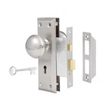 Newliplace Mortise Lock Set For Interior 1 Pack, Brushed Nickel. Fixed Price $37.35.