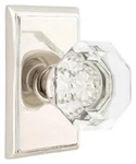 Emtek 8521OT Old Town Non-turning Two-sided Dummy Door Knob Set Nickel. Fixed Price $192.00.