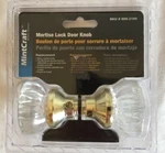 Nwt Mintcraft Mortise Lock Door Knob 888-2185 Glass Crystal Brass. Fixed Price $19.99.