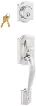 Schlage F58 625 Camelot Handleset Exterior, Bright Chrome (exterior Half. Fixed Price $157.98.
