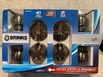 Brinks Keyed Entry And Deadbolt Set Of 2 Antique Brass Finish New. Fixed Price $40.00.