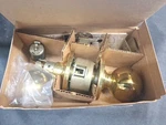 Schlage Door Knob Privacy Lock A10S Orbit 605 Bright Brass 2-3/8IN Backset KL1. Fixed Price $15.00.