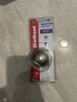 Kwikset 488P Inactive Round Door Knob Satin Silver Microban Interior Metal. Fixed Price $12.99.