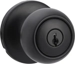 Amazon Basics Exterior Door Knob With Lock, Coastal, Matte Black. Fixed Price $27.62.