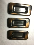 3 Flush Pulls Sliding Bypass Closet Door Handles Patinated Copper Finish. Fixed Price $14.99.
